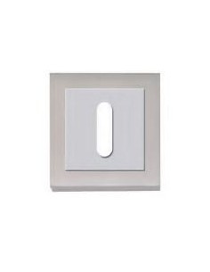 Bocallave Gorja puerta interior níquel satinado cromo brillo.