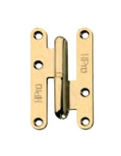 Pernio de hierro 95mm puerta sin remate lacado dorado