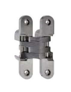 Bisagra oculta en níquel satinado