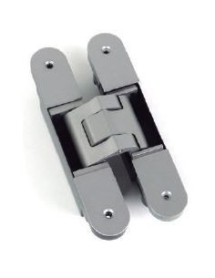 Bisagra oculta 3D en níquel satinado