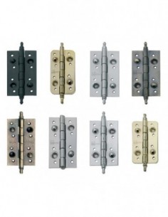 Bisagras varios acabados con canto redondo o cuadrado
