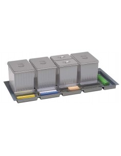 Cubos gris de reciclaje 55L...