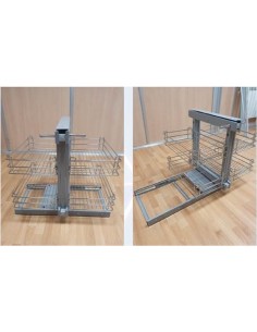 Cesto rinconero de metal...