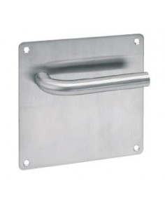 Juego manivela con placa mango curvo de acero inoxidable